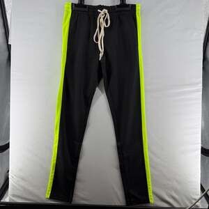 0175 EPTM Track Pants Black Neon Green Size S